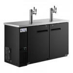 Avantco UDD-48-HC Four Tap Kegerator Beer Dispenser - Black, (2) 1/2 Keg Capacity