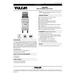 Vulcan 1GR35M-1 35-40 lb. Natural Gas Floor Fryer - 90,000 BTU Vulcan 1GR35M-1 35-40 lb. Natural Gas Floor Fryer - 90,000 BTU