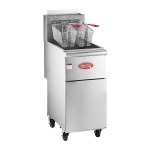 Avantco FF50 Liquid Propane 50 lb. Stainless Steel Floor Fryer - 120,000 BTU Avantco FF50 Liquid Propane 50 lb. Stainless Steel Floor Fryer - 120,000 BTU
