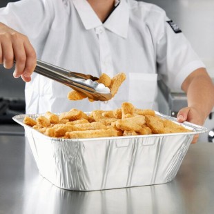 Western Plastics Half Size Foil Steam Table Pan Extra Deep 4 3/16