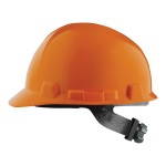 Lift Safety Briggs Orange 4-Point Ratchet Suspension Short Brim Hard Hat HBSE-7O