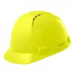 Lift Safety Briggs Orange 4-Point Ratchet Suspension Short Brim Hard Hat HBSE-7O
