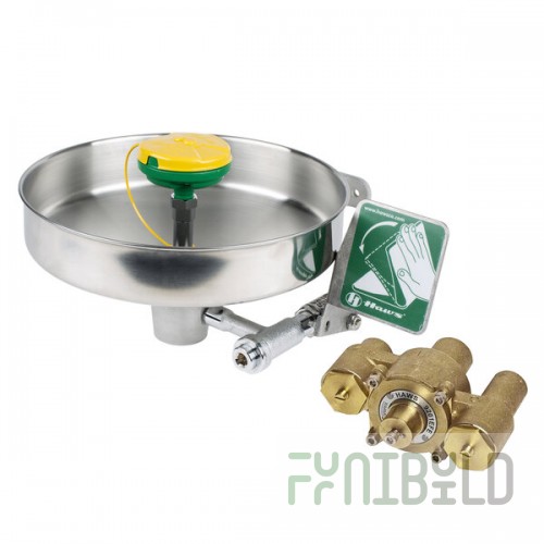 T&S EW-7360B-TMV Wall Mounted Face / Eye Wash Station with Mixing Valve