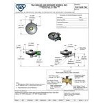 T&S EW-7360B-TMV Wall Mounted Face / Eye Wash Station with Mixing Valve