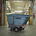 Rubbermaid® 2192462 BRUTE Gray 1.0 Cubic Yard Standard-Duty Tilt Truck / Trash Cart (1250 lb.)