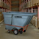 Rubbermaid® 2192462 BRUTE Gray 1.0 Cubic Yard Standard-Duty Tilt Truck / Trash Cart (1250 lb.)