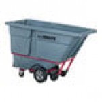 Rubbermaid® 2192462 BRUTE Gray 1.0 Cubic Yard Standard-Duty Tilt Truck / Trash Cart (1250 lb.)