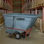 Rubbermaid® 2192462 BRUTE Gray 1.0 Cubic Yard Standard-Duty Tilt Truck / Trash Cart (1250 lb.)