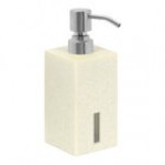room360 Morocco 10 oz. Stone Soap Dispenser with Matte Black Pump Top - 6/Case room360 Morocco 10 oz. Stone Soap Dispenser with Matte Black Pump Top - 6/Case