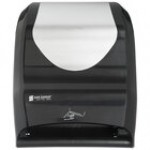 San Jamar T1470BKSS Smart System with IQ Sensor Summit Hands Free Roll Towel Dispenser - Black / Stainless Steel Look San Jamar T1470BKSS Smart System with IQ Sensor Summit Hands Free Roll Towel Dispenser - Black / Stainless Steel Look