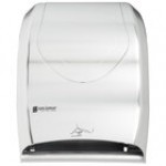 San Jamar T1470BKSS Smart System with IQ Sensor Summit Hands Free Roll Towel Dispenser - Black / Stainless Steel Look San Jamar T1470BKSS Smart System with IQ Sensor Summit Hands Free Roll Towel Dispenser - Black / Stainless Steel Look