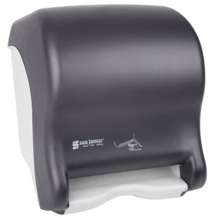 San Jamar T8400TBK Smart Essence Classic Hands Free Paper Towel Dispenser - Black Pearl San Jamar T8400TBK Smart Essence Classic Hands Free Paper Towel Dispenser - Black Pearl