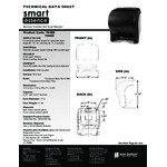 San Jamar T8400TBK Smart Essence Classic Hands Free Paper Towel Dispenser - Black Pearl