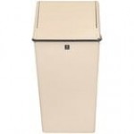 Witt Industries 1311HTSL 13 Gallon Slate Gray Steel Decorative Trash Can with Swing Top Lid Witt Industries 1311HTSL 13 Gallon Slate Gray Steel Decorative Trash Can with Swing Top Lid