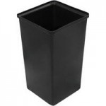 Witt Industries 1311HTSL 13 Gallon Slate Gray Steel Decorative Trash Can with Swing Top Lid Witt Industries 1311HTSL 13 Gallon Slate Gray Steel Decorative Trash Can with Swing Top Lid