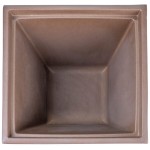 Commercial Zone 724665 ModTec 39 Gallon Old Bronze Square Trash Can with Stainless Steel Lid Commercial Zone 724665 ModTec 39 Gallon Old Bronze Square Trash Can with Stainless Steel Lid