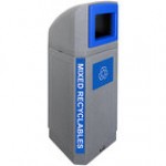 Busch Systems Octo 104439 32 Gallon LDPE Decorative Outdoor Mixed Recyclables Receptacle Busch Systems Octo 104439 32 Gallon LDPE Decorative Outdoor Mixed Recyclables Receptacle