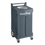 PourAway Cadet Deluxe 456805 30 Gallon Granite Blue HDPE Rectangular Liquids Disposal Receptacle