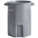 Toter RND44-B0149 44 Gallon Dark Gray Granite Round Trash Can Toter RND44-B0149 44 Gallon Dark Gray Granite Round Trash Can