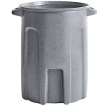 Toter RND44-B0149 44 Gallon Dark Gray Granite Round Trash Can Toter RND44-B0149 44 Gallon Dark Gray Granite Round Trash Can