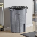 Toter RND44-B0149 44 Gallon Dark Gray Granite Round Trash Can Toter RND44-B0149 44 Gallon Dark Gray Granite Round Trash Can