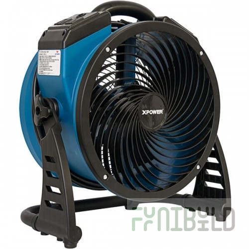 XPOWER P-26AR 4-Speed Industrial Axial Fan with GFCI Power Outlets - 1300 CFM; 115V