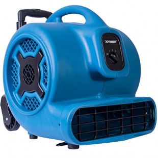 XPOWER P-800H-Blue 3-Speed Air Mover with Telescopic Handle and Wheels - 3/4 hp XPOWER P-800H-Blue 3-Speed Air Mover with Telescopic Handle and Wheels - 3/4 hp