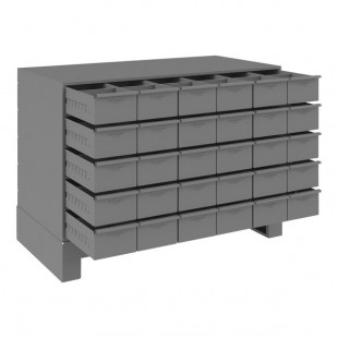 Durham Mfg 30-Drawer Steel Storage Cabinet with Extra Large Drawers and 5 1/4 Durham Mfg 30-Drawer Steel Storage Cabinet with Extra Large Drawers and 5 1/4