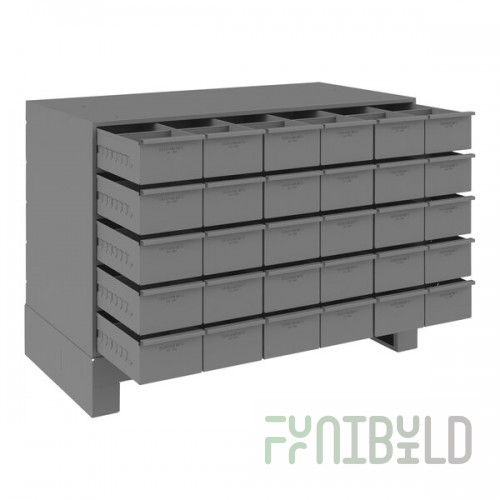 Durham Mfg 30-Drawer Steel Storage Cabinet with Extra Large Drawers and 5 1/4