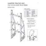 Harper 600 lb. Continuous Handle Steel Tough Nylon Hand Truck with 10 Harper 600 lb. Continuous Handle Steel Tough Nylon Hand Truck with 10