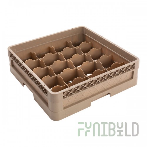 Vollrath CR5A Traex® 20 Compartment Beige Full-Size Closed Wall 4 13/16