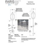 Paris Site Furnishings Galvanized Steel Pedestal Style Inground Mount Bike Rack Paris Site Furnishings Galvanized Steel Pedestal Style Inground Mount Bike Rack