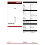 SATCO/NUVO Pulse 1-Light LED Mini Pendant Light with Clear Crackle Glass and Brushed Nickel Finish - 120V, 12W