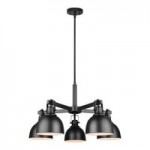 Canarm Polo Matte Black Farmhouse 3-Light Pendant Light - 120V, 60W