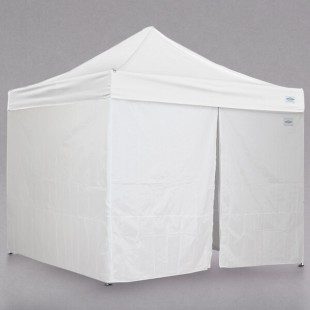 Caravan Canopy 21003606010 Traveler 10' x 10' White Light-Duty Commercial Grade Instant Canopy Kit