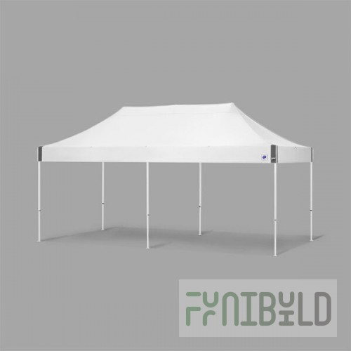 E-Z Up EC3STL20KFWHTWH Eclipse Instant Shelter 10' x 20' White Canopy with White Frame