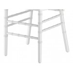 Lancaster Table & Seating White Wood Chiavari Chair with Ivory Cushion Lancaster Table & Seating White Wood Chiavari Chair with Ivory Cushion