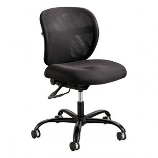Safco 3397BL Vue Black Intensive Use Mesh Back Task Chair with Padded Seat Safco 3397BL Vue Black Intensive Use Mesh Back Task Chair with Padded Seat