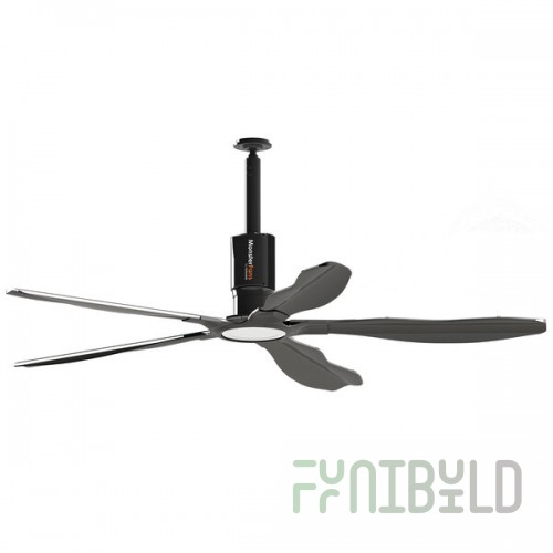 Schwank MonsterFans Style Series MF-ST07-GY 7' Gray Commercial Ceiling Fan with Key Pad Controls