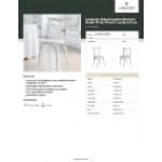 Lancaster Table & Seating Vineyard Rustic White Wood Cross Back Chair
