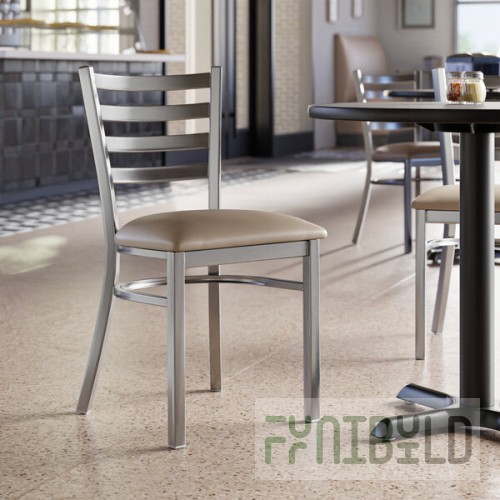 Lancaster Table & Seating Clear Coat Finish Ladder Back Chair with 2 1/2