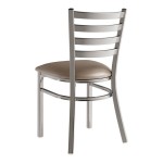 Lancaster Table & Seating Clear Coat Finish Ladder Back Chair with 2 1/2