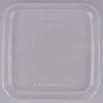 Fabri-Kal GXL250PC Greenware 2 oz. Compostable Clear Plastic Souffle / Portion Cup Lid - 2,010/Case
