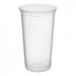 Fabri-Kal GXL250PC Greenware 2 oz. Compostable Clear Plastic Souffle / Portion Cup Lid - 2,010/Case