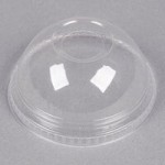 Fabri-Kal GXL250PC Greenware 2 oz. Compostable Clear Plastic Souffle / Portion Cup Lid - 2,010/Case