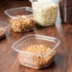 Placon 12 oz. Square Recycled PET Deli Container - 50/Pack Placon 12 oz. Square Recycled PET Deli Container - 50/Pack