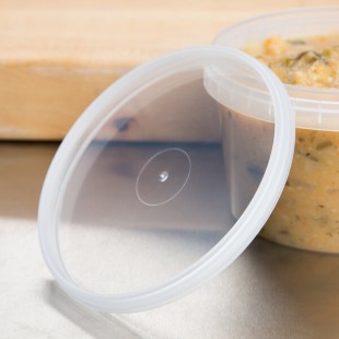 Placon Tamper Resistant Tamper-Evident Safe Lock Deli Container Lid - 500/Case