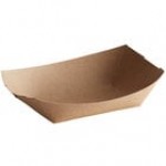 #50 1/2 lb. Red Plaid Paper Food Tray - 250/Pack