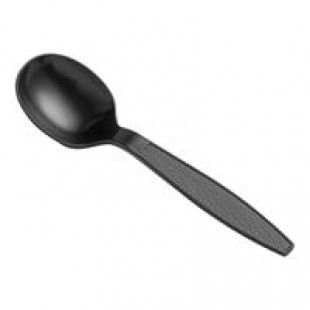 Choice White Extra Heavy Weight Polystyrene Plastic Soup Spoon - 1,000/Case