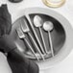 Acopa Odin 18/8 Brushed Stainless Steel Extra Heavy Weight Forged Flatware 5-Piece Set - Sample Acopa Odin 18/8 Brushed Stainless Steel Extra Heavy Weight Forged Flatware 5-Piece Set - Sample